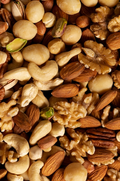View of allergens commonly found in nuts
