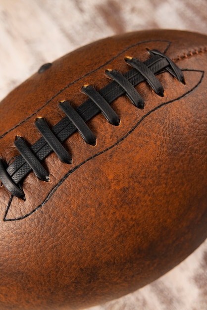 Free photo view of american football ball