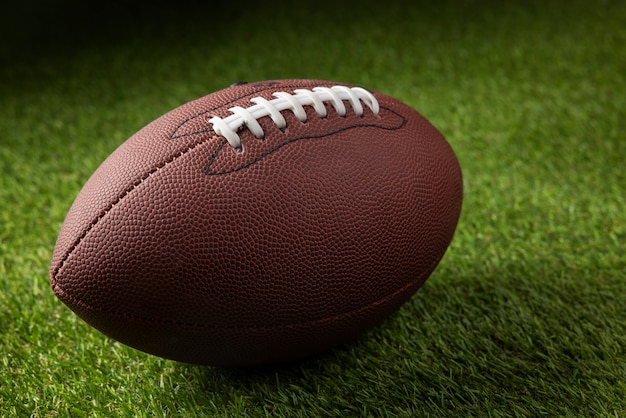 Free photo view of american football ball