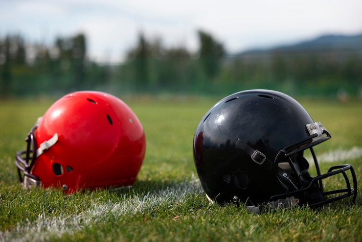 Free Photo view of american football equipment
