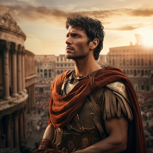 Вид на человека древней Римской империи