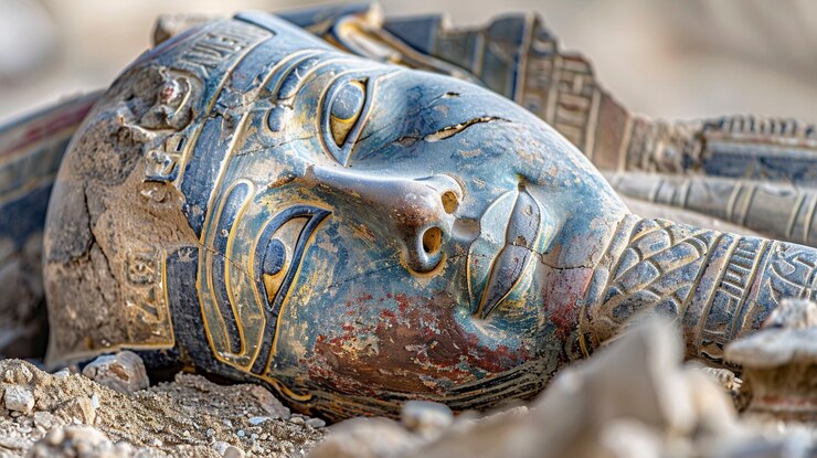 Free Photo view of ancient temple and tomb from the ancient egyptian times