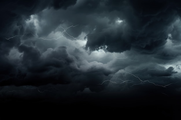 Free photo view of apocalyptic dark clouds