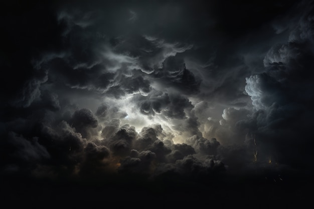종말 의 어두운 구름 들 의 모습