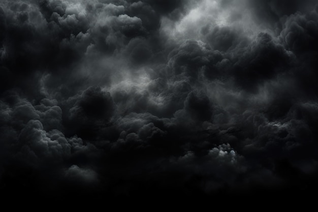 View of apocalyptic dark stormy clouds