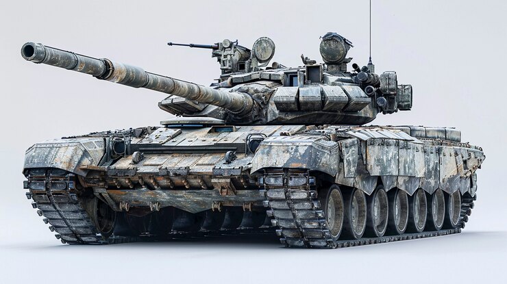 Free Photo view of armed tank used in combat and war time
