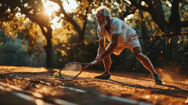 Foto gratuita la vista di un tennista maschio atletico