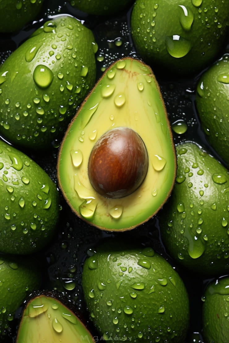 Free Photo view of avocado