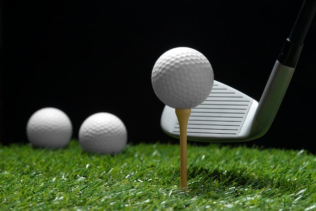 Free photo view of balls for golf sport