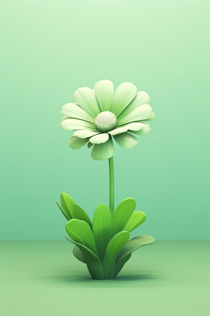 Free photo view of beautiful abstract 3d flower