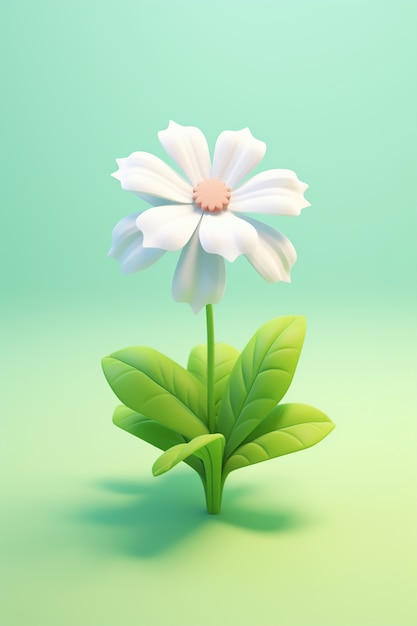 Foto gratuita vista del bellissimo fiore astratto 3d