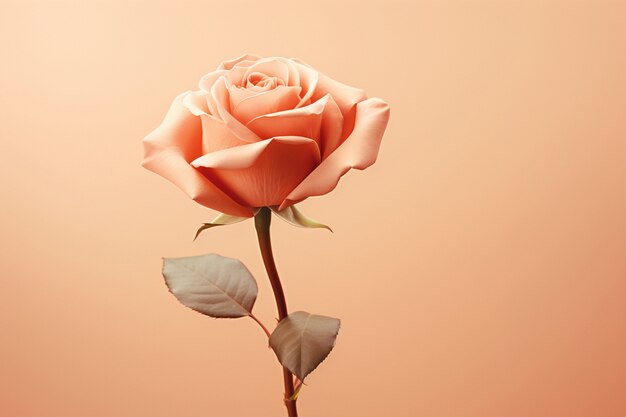 Вид на красивый цветущий цветок розы