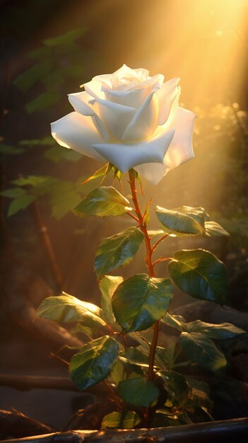 美しい咲くバラの花の眺め