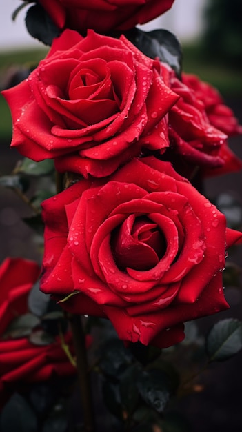 Foto gratuita vista di bellissime rose in fiore