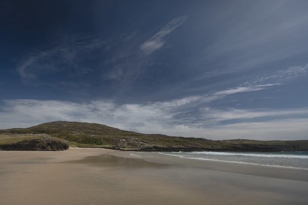 View of beautiful hill and beach