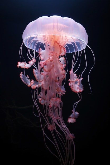 View of beautiful jellyfish swimming in water