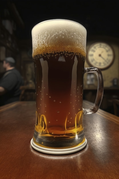 ガラスのビール ビールのビュー