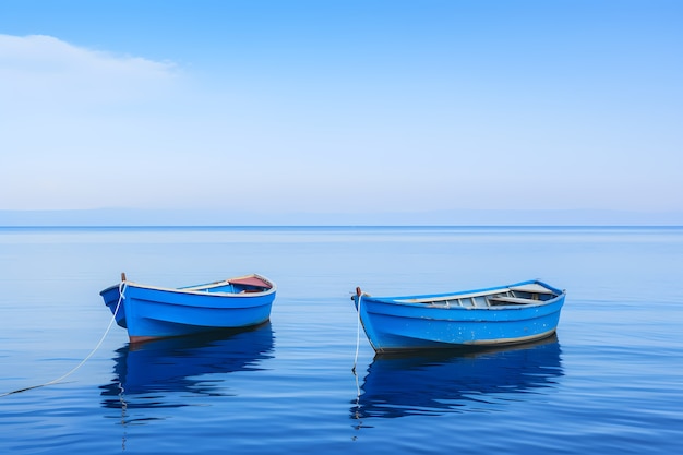 Free photo view of boat on water