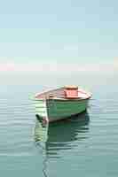 Free photo view of boat on water