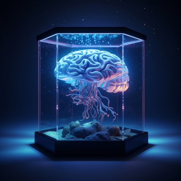 수중 뇌의 모습