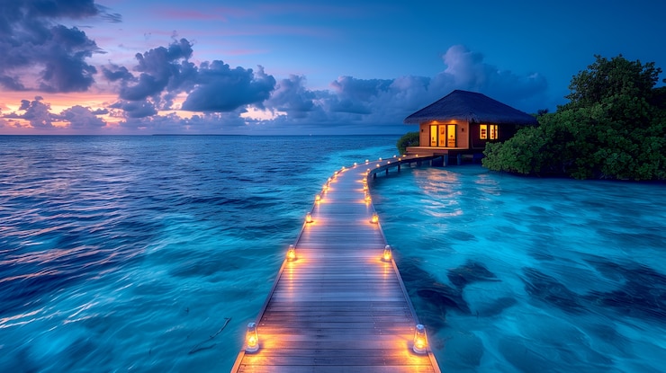 Free Photo view of breathtaking beach and nature landscape