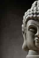 Free photo view of buddha statuette