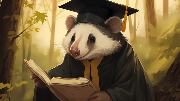 Free Photo view of cartoon possum character