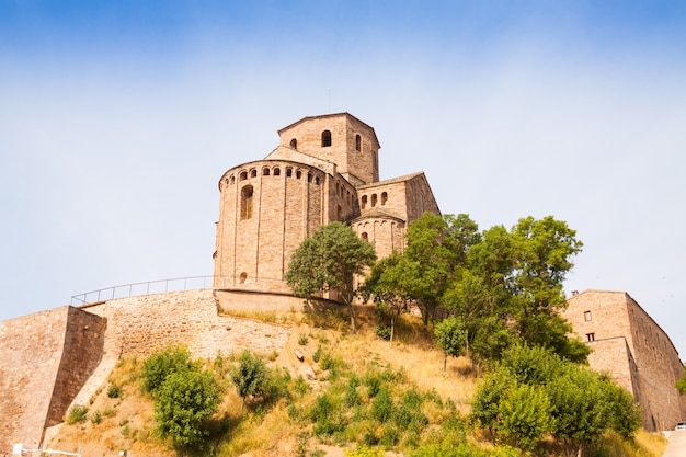 Free photo view of castle of cardona