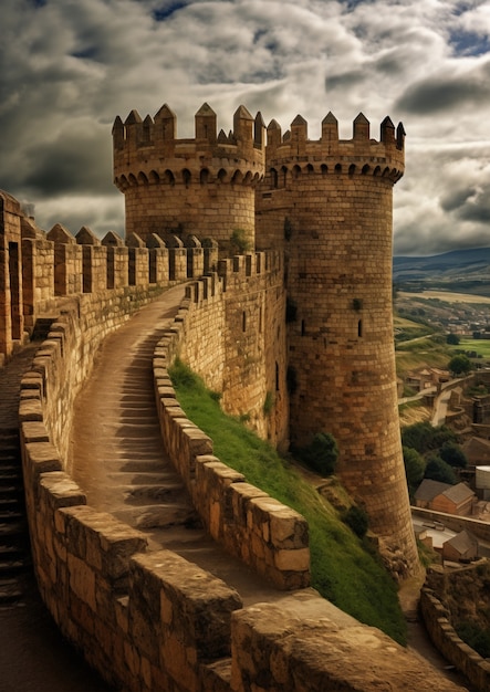 城の要塞の眺め