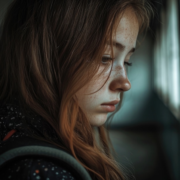 Free photo view of child suffering from being bullied at school