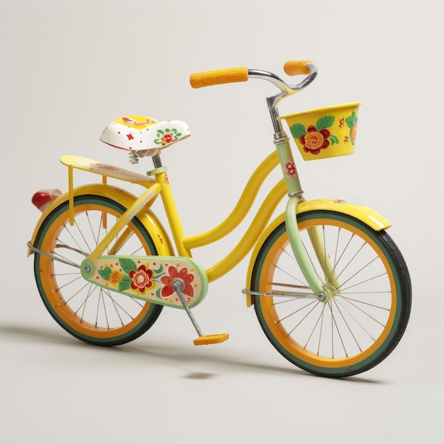 Free photo view of children's bicycle