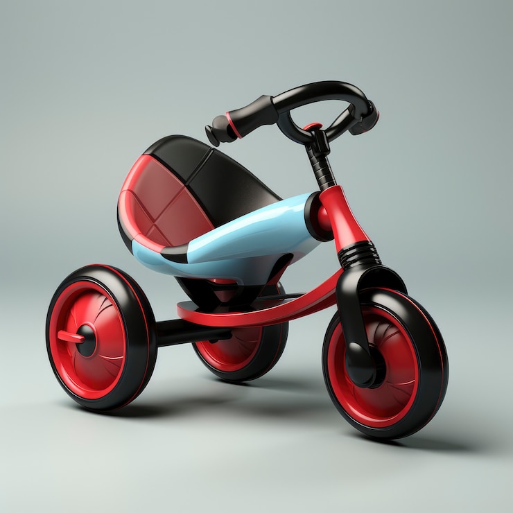 Free Photo view of children's bicycle