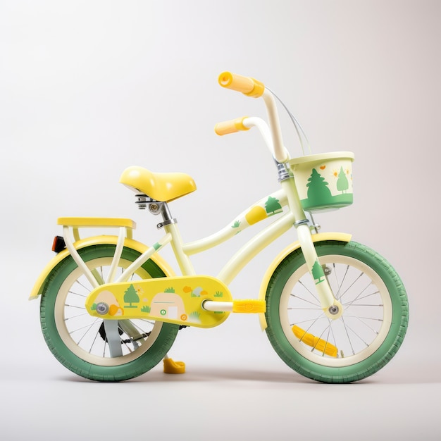 View of children's bicycle
