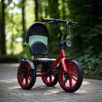 Free photo view of children's bicycle