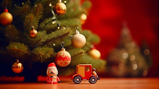 View of christmas tree decorated with ornaments