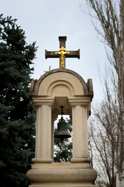 Free photo view of church architectural elements