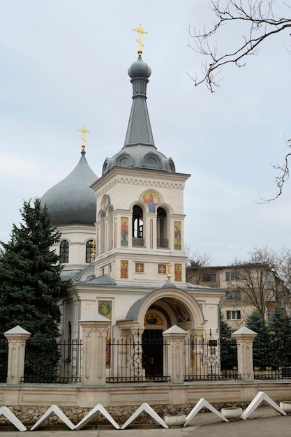 Free photo view of church architectural elements