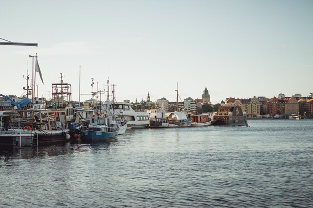 View of the cityscape. landscapes of Stockholm, Sweden.