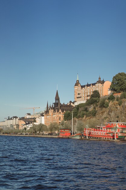 View of the cityscape. landscapes of Stockholm, Sweden.