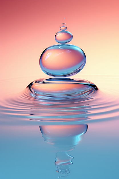 澄んだ水の景色