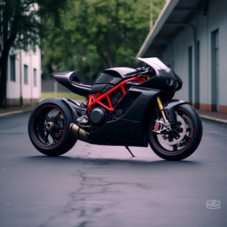 Free Photo view of cool and powerful motorcycle