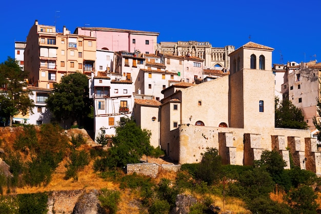 Free photo view of cuenca town