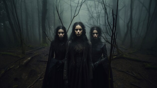 View of daunting witches