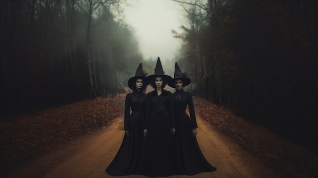 View of daunting witches