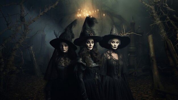 View of daunting witches