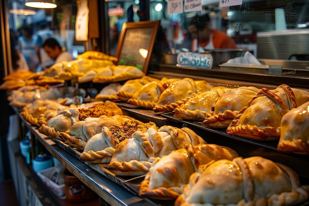 Foto gratuita vista del delizioso e appetitoso cibo di strada