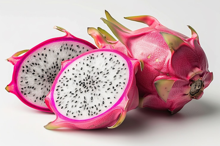 Free Photo view of delicious dragon fruit of pitahaya
