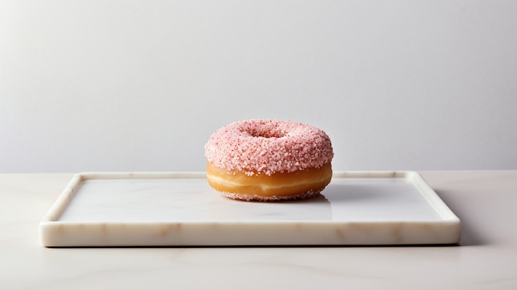 Free Photo view of delicious glazed donut