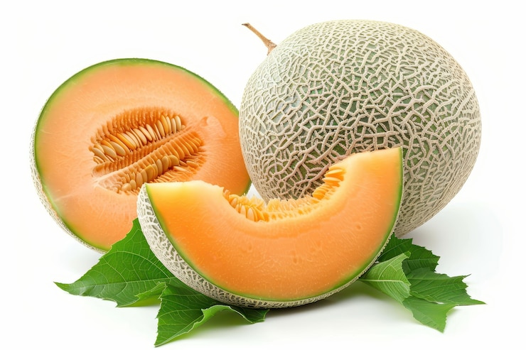 Free Photo view of delicious and healthy cantaloupe melon