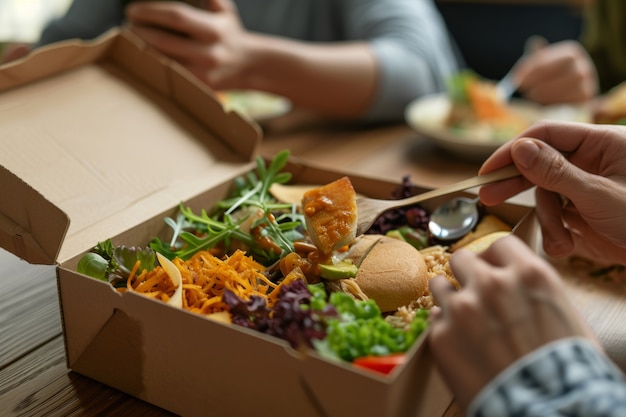 美味しい食用料理の景色